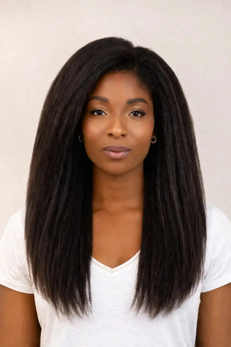 Clip-in kinky straight grossier Eclipse Hair Extension Afro-Luxe