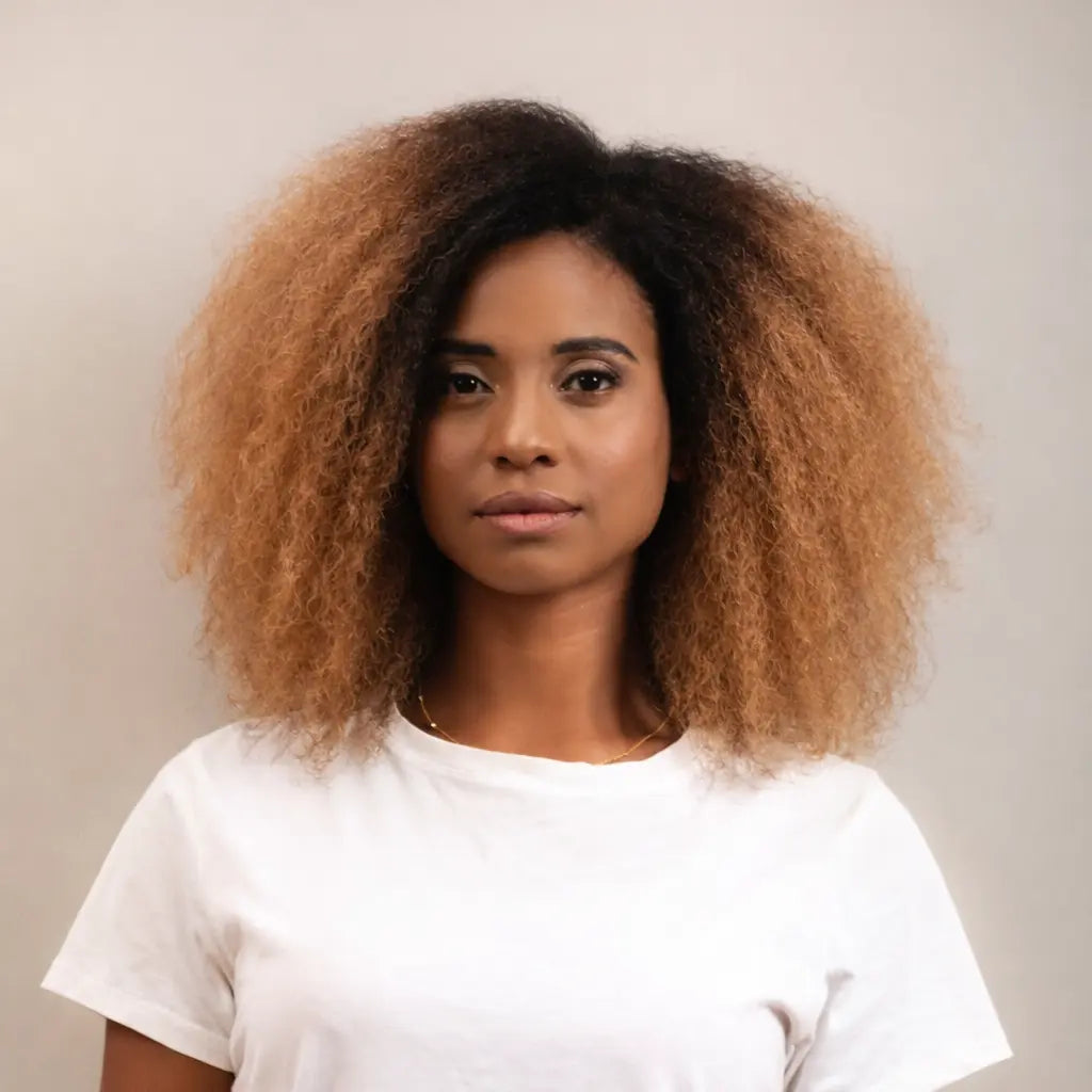 clip kinky straight camel