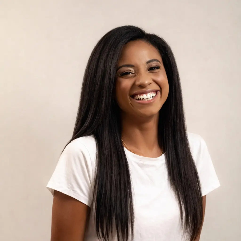 Perruque Demi-Tête-& postiche yaki kinky straight 3 en 1–Afro-Luxe