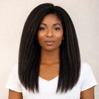 Clip-in kinky straight grossier Eclipse Hair Extension Afro-Luxe