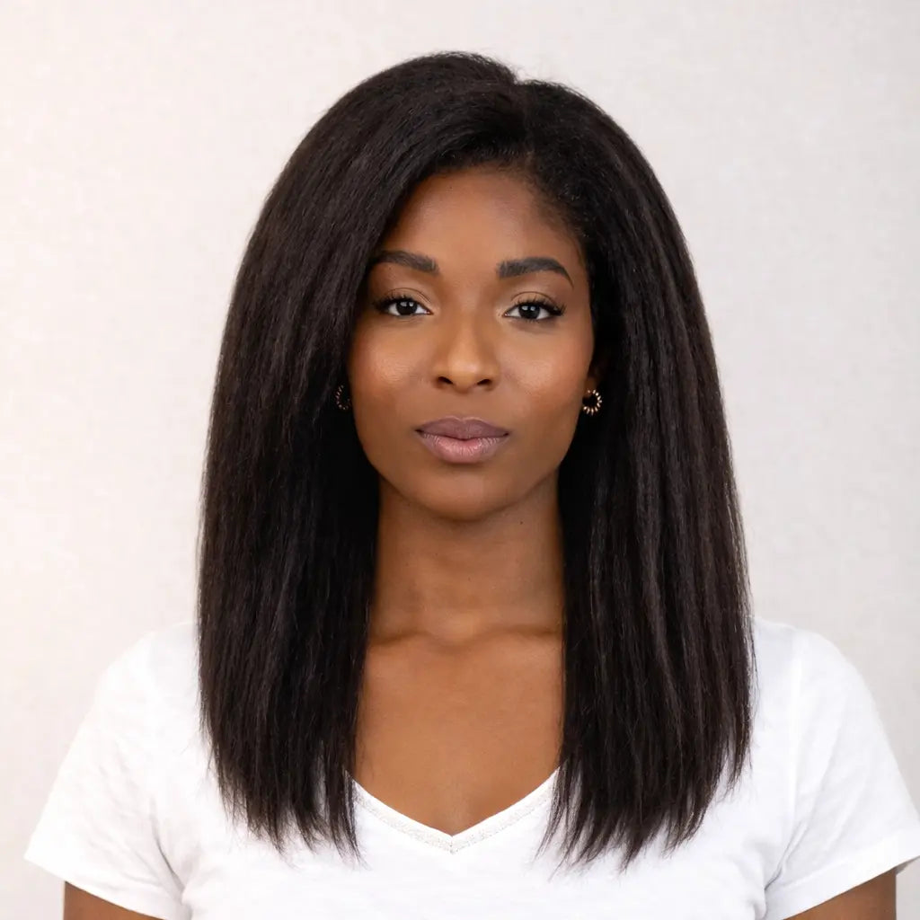 Clip-in kinky straight grossier